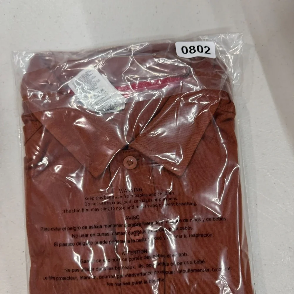 The North Face Polo Shirt Mens XL Burnt Orange Short Sleeve VaporWick Breathable